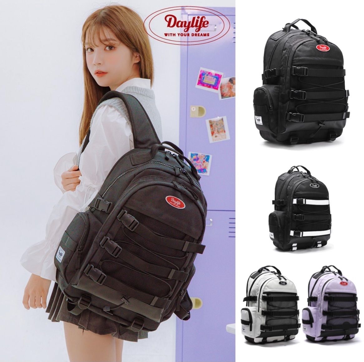 新品【2021年新作】デイライフ リュック バックパック Daylife 黒  