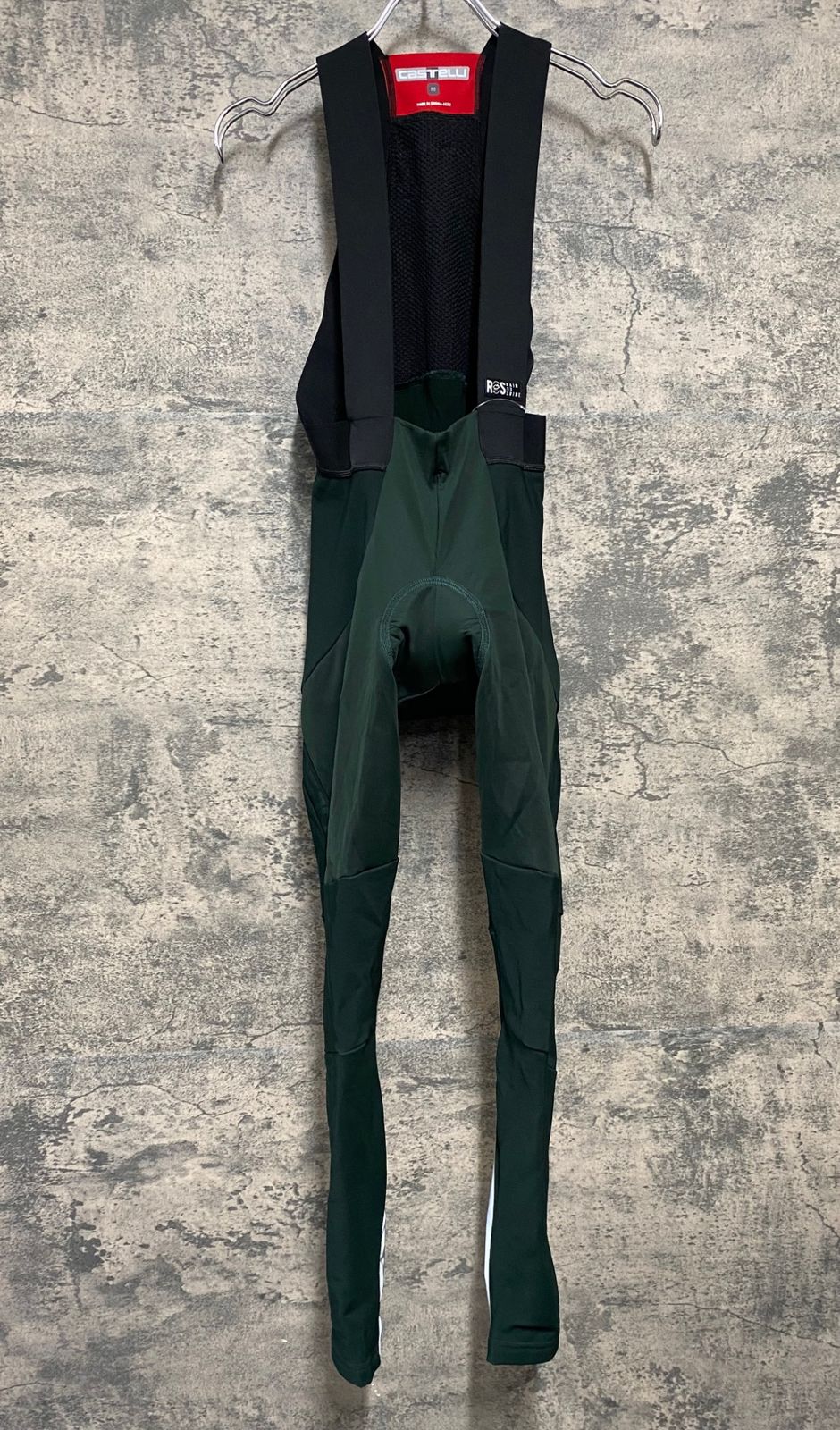 JF619 カステリ CASTELLI ロッソコルサ ROSSO CORSA ビブタイツ 深緑 M
