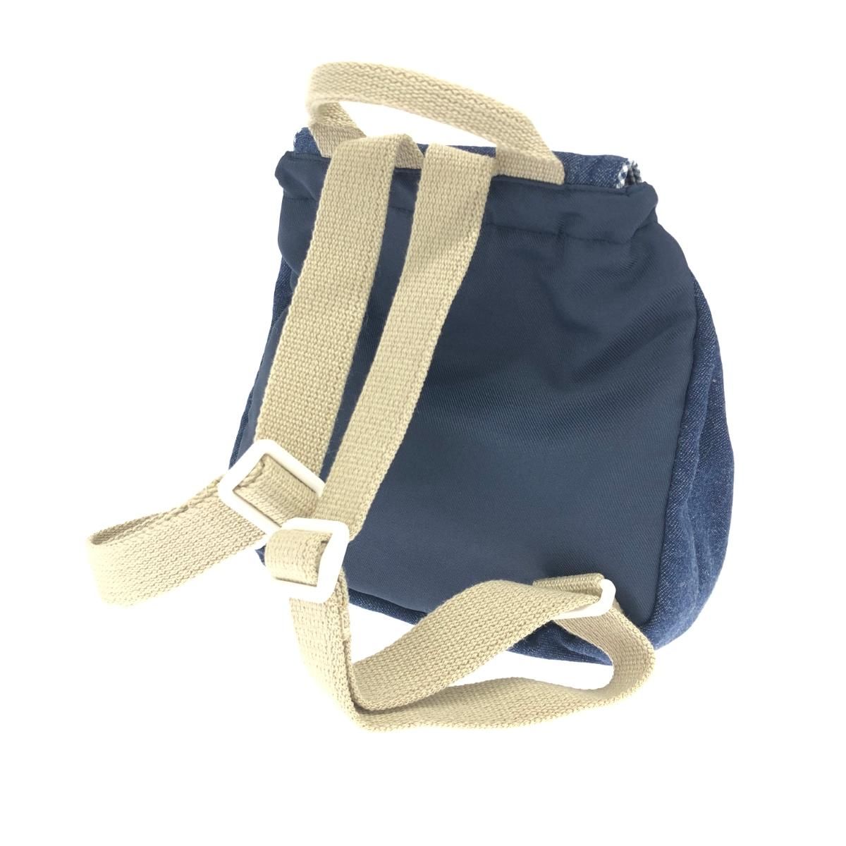 美品 FAMILIAR ファミリア リュック ネイビー デニム キッズ