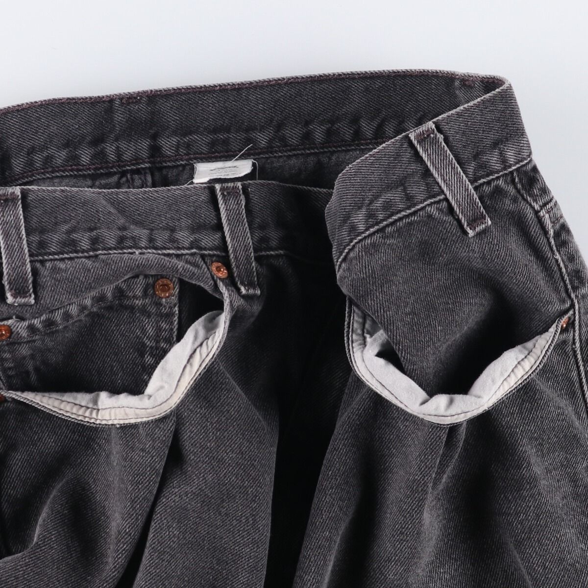 古着 00年代 リーバイス Levi's 505 REGULAR FIT ブラックデニム