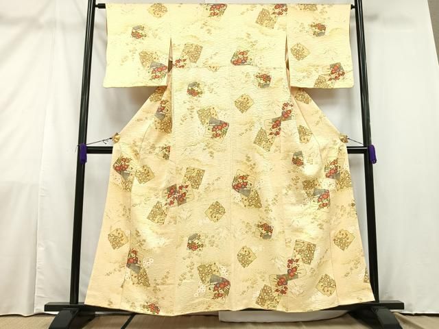 平和屋着物○上質な小紋 鹿の子文 正絹 逸品 AAAZ1777ph