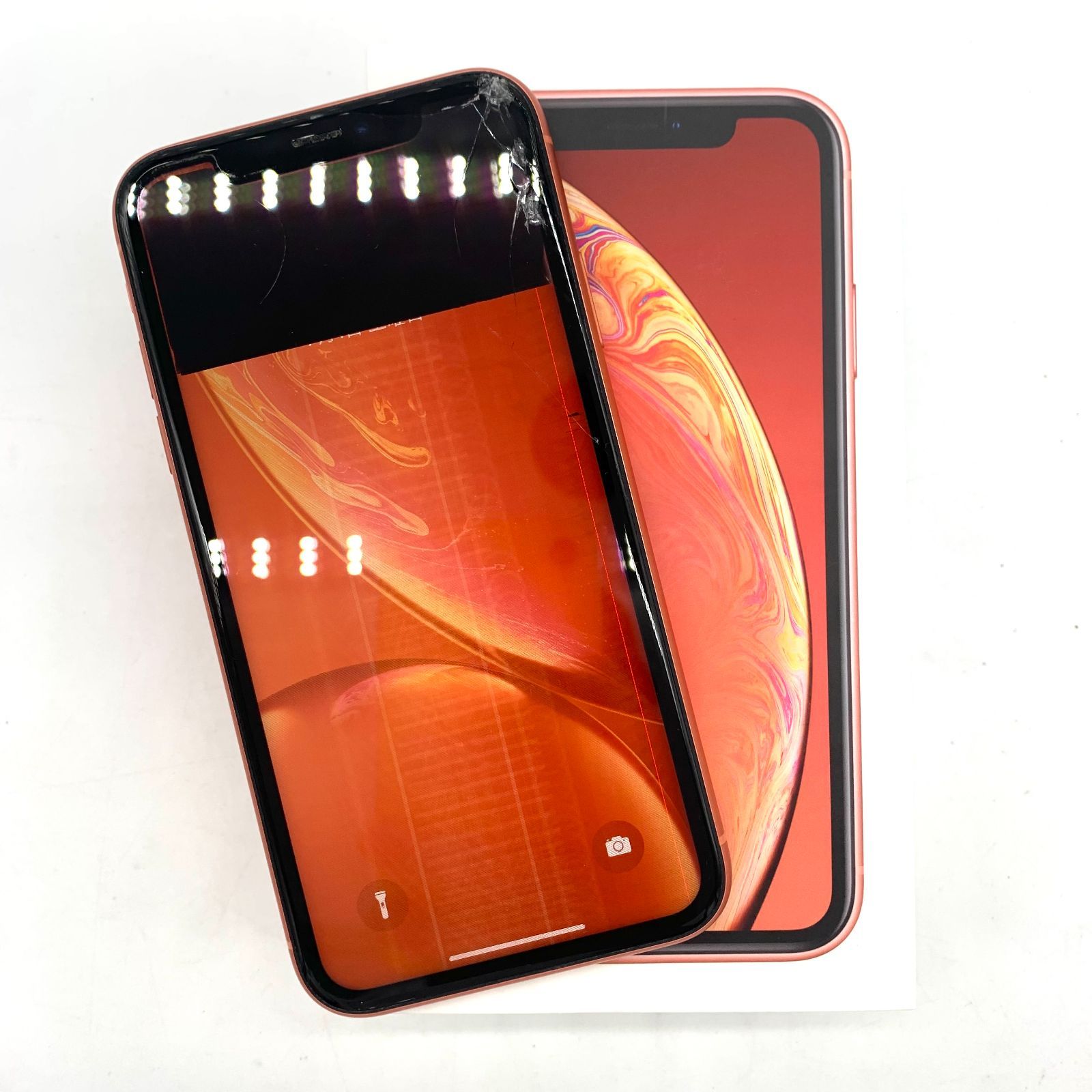 iPhoneXR 128GB RED ジャンク ▽【ジャンク/国内版SIMフリー】iPhoneXR 