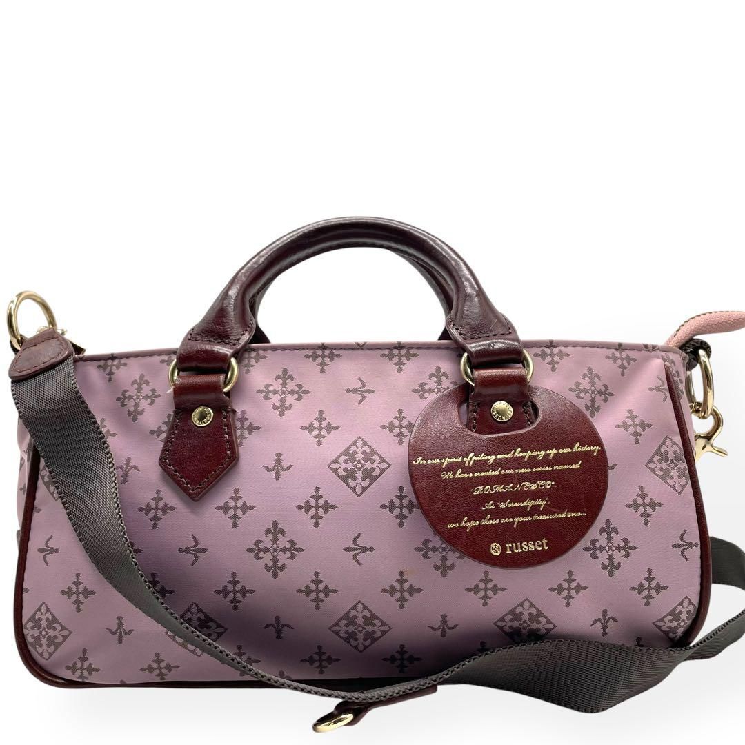 極美品 russet ラシット 2way ミニショルダーバッグ