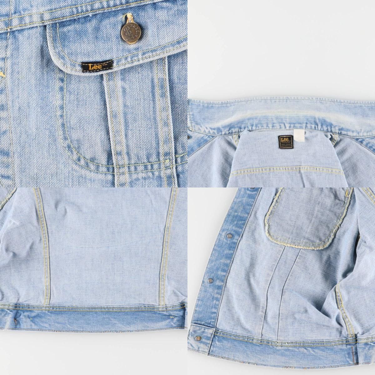 古着 70年代 リー Lee RIDERS ライダース デニムジャケット Gジャン