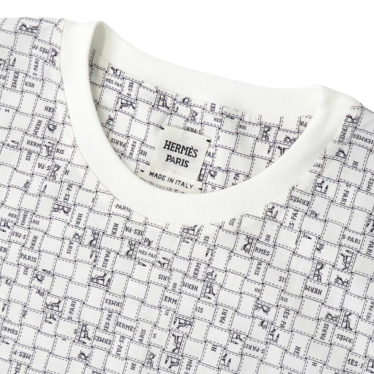 エルメス ボルデュック チェック ワンピース レディース ホワイト  