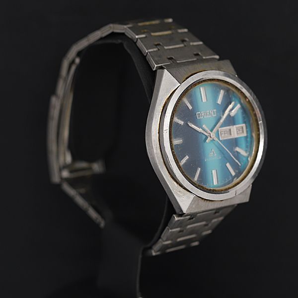 腕時計メンズ動作良好オリエントORIENTクロノエース自動巻き21石