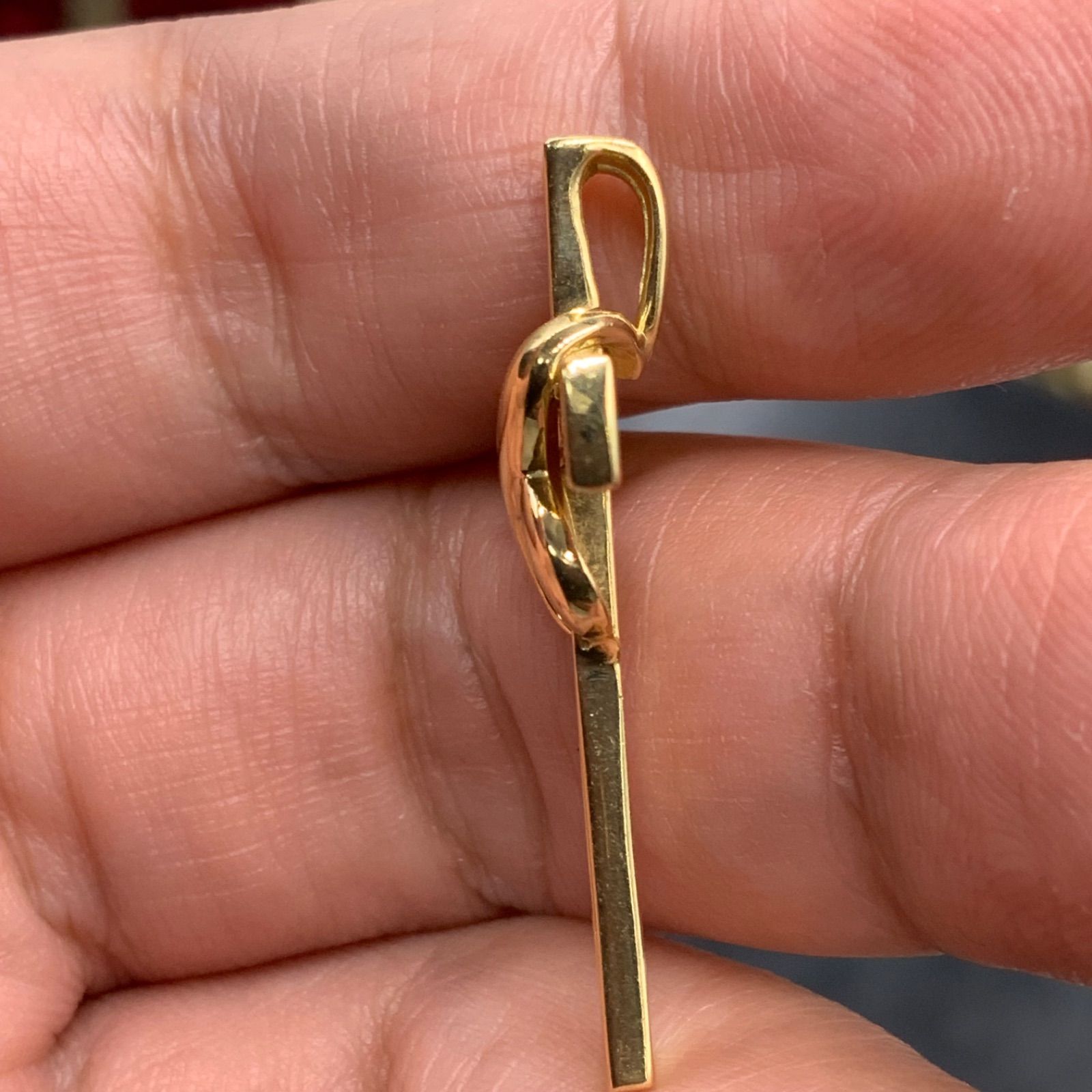 K18 ダイヤ クロス ペンダント 3.8g 0.23ct - メルカリ