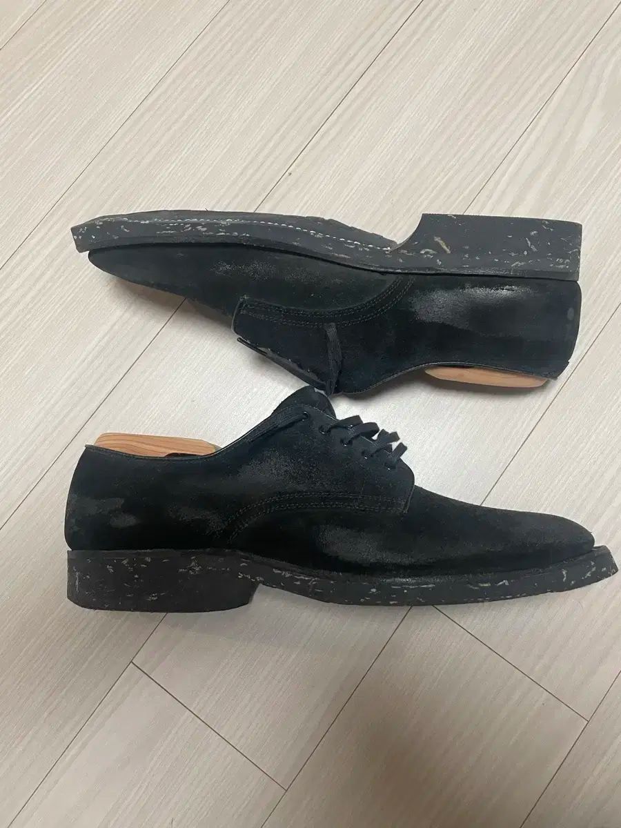Clinch Black Rough Out Derby Shoe