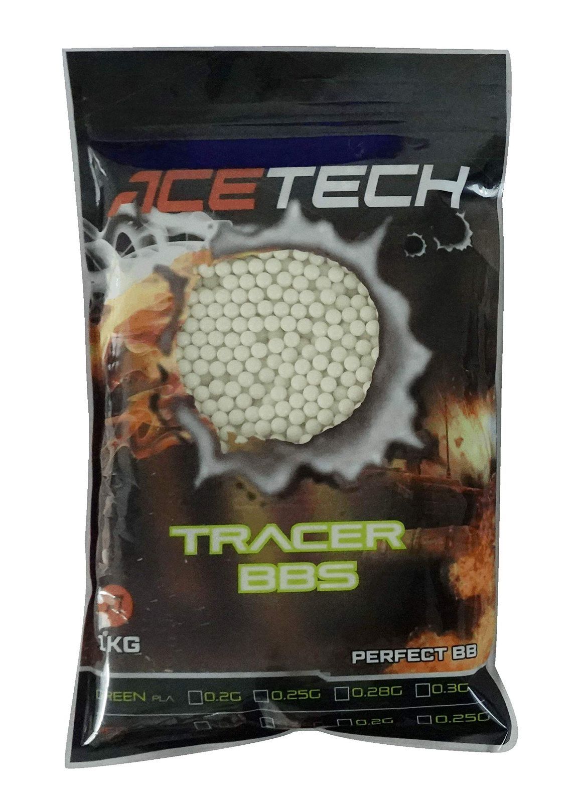 蓄光BB弾｜発光BB弾 Acetech 緑|赤 1KG