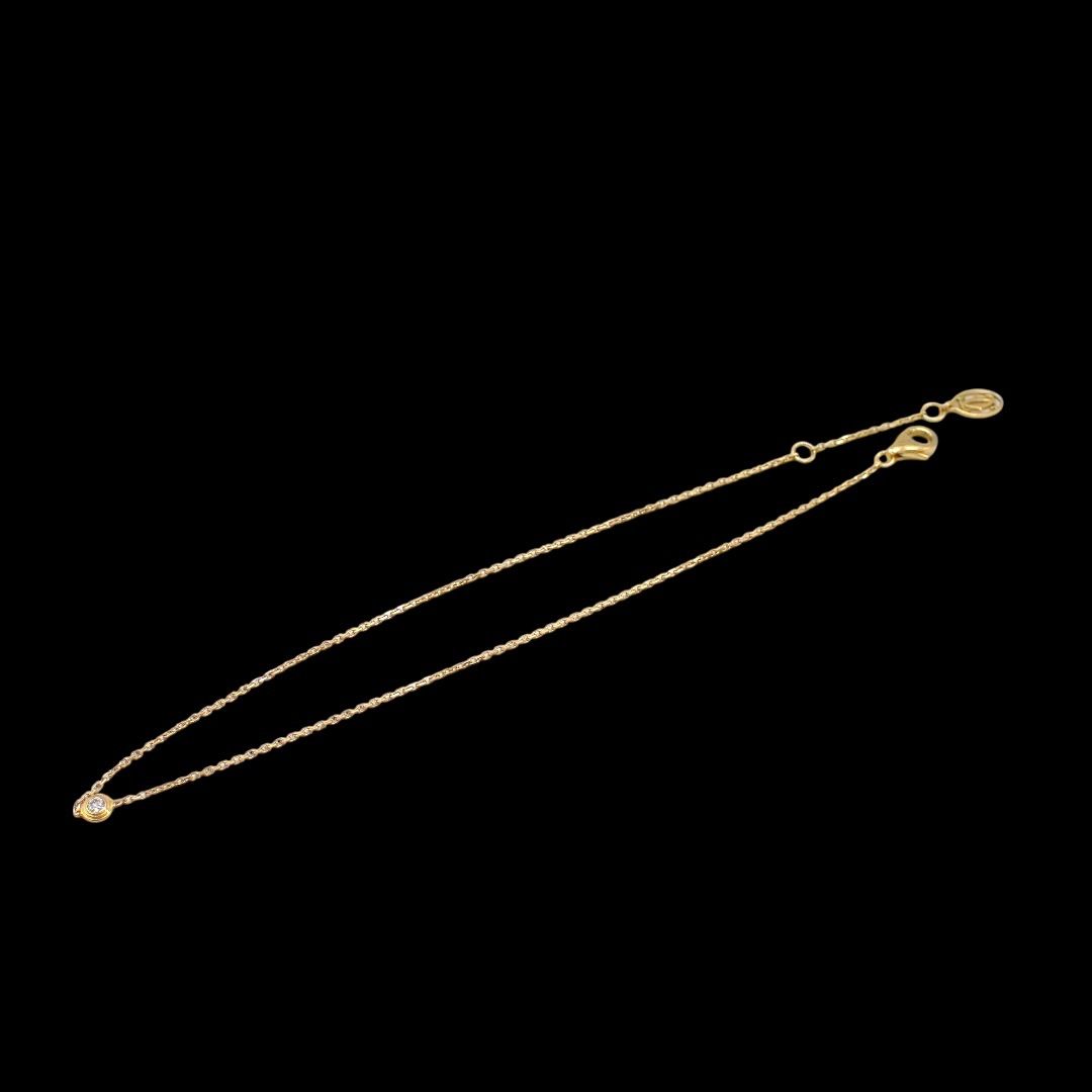 カルティエ ダムール XS ダイヤ ブレスレット 750 YG K18 4315