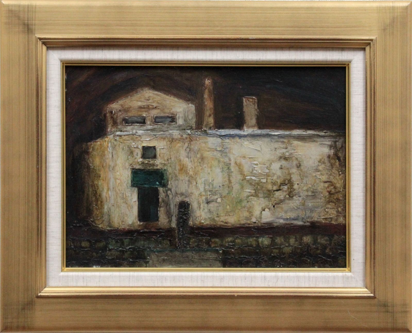 小野重治郎『白い建物』油彩画【真作保証】 絵画 小野重治郎『白い建物』油彩画【真作保証】 絵画 - メルカリ