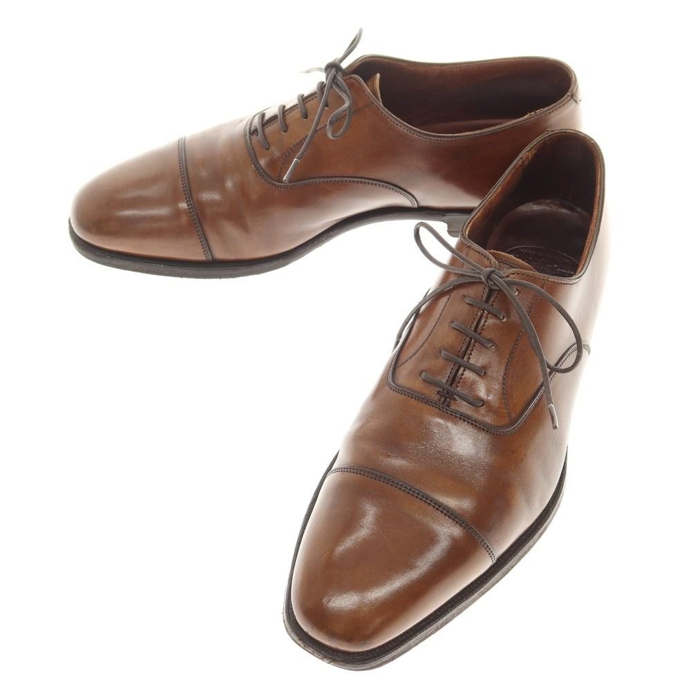 【中古】クロケットアンドジョーンズ CROCKETTu0026JONES AUDLEY3 ハンドグレード ストレートチップ ドレスシューズ ブラウン【サイズ6 1/2E】【メンズ】
