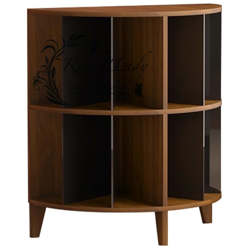 レコードプレーヤースタンド 木製 レコードラック 12インチレコード110枚収納 多層分区で分類収納 丸みを帯びた造型デザイン 構造安定性 リビング 寝室 オフィス ホームシアター対応