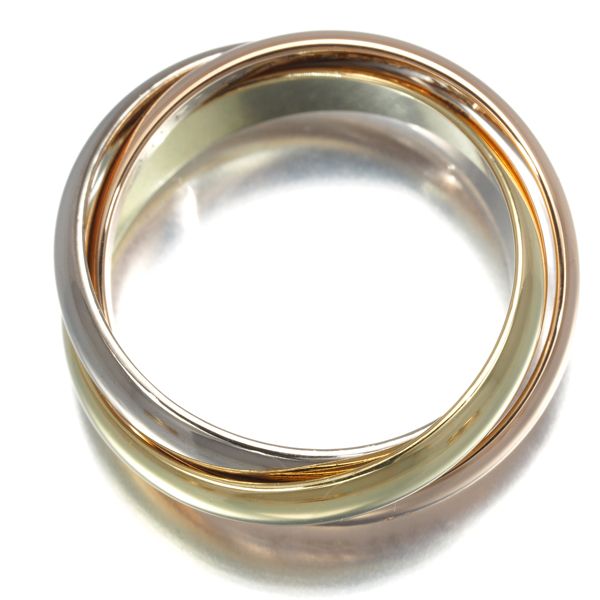 トリニティリングスリーカラークラシック Cartier - カルティエ トリニティリング スリーカラー