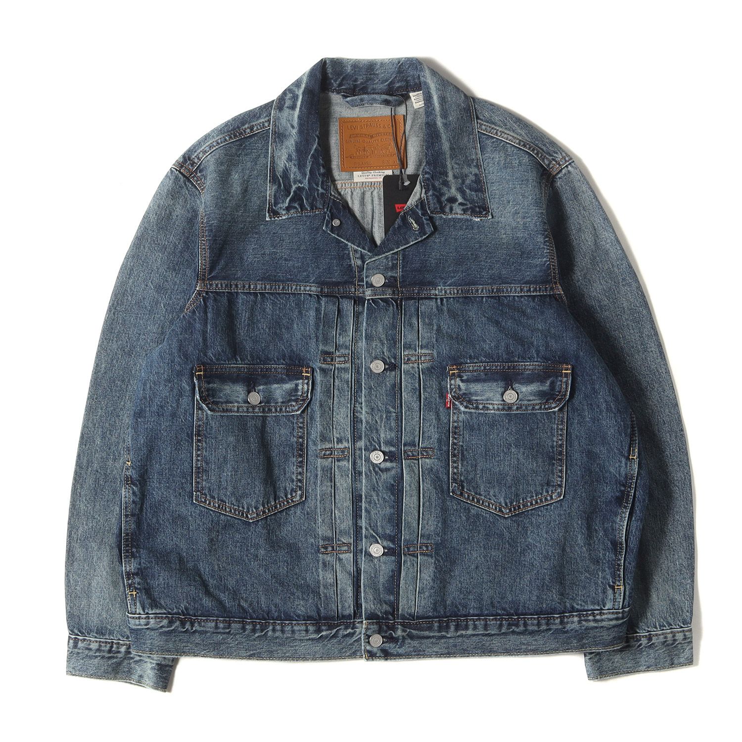 Levis リーバイス ジャケット サイズ XL | ヴィンテージ加工 2nd トラッカー デニムジャケット TYPE II TRUCKER JACKET | インディゴ | アウター Gジャン ブルゾン 上着 羽織り