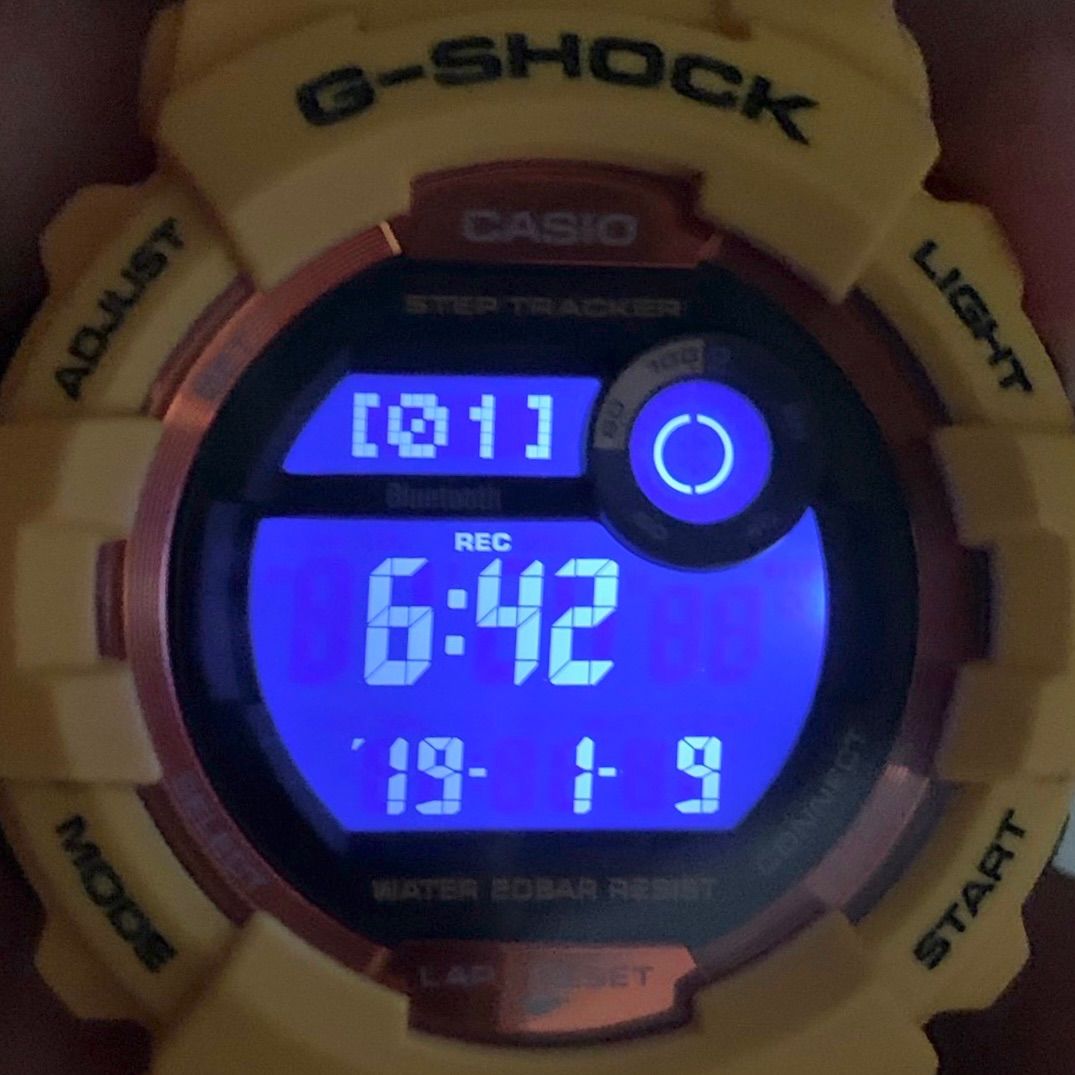 CASIO G-SHOCK⭐️ Bluetooth GBD-800-4JF イエロー】美品 電池新品