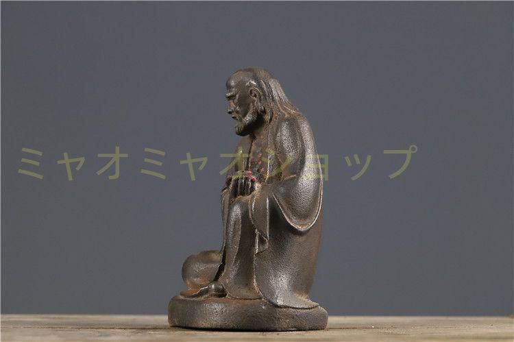 鉄器 鉄仏 達磨祖師仏像 客間 玄関 書斎 仏間供養 装飾品 工芸品 置物