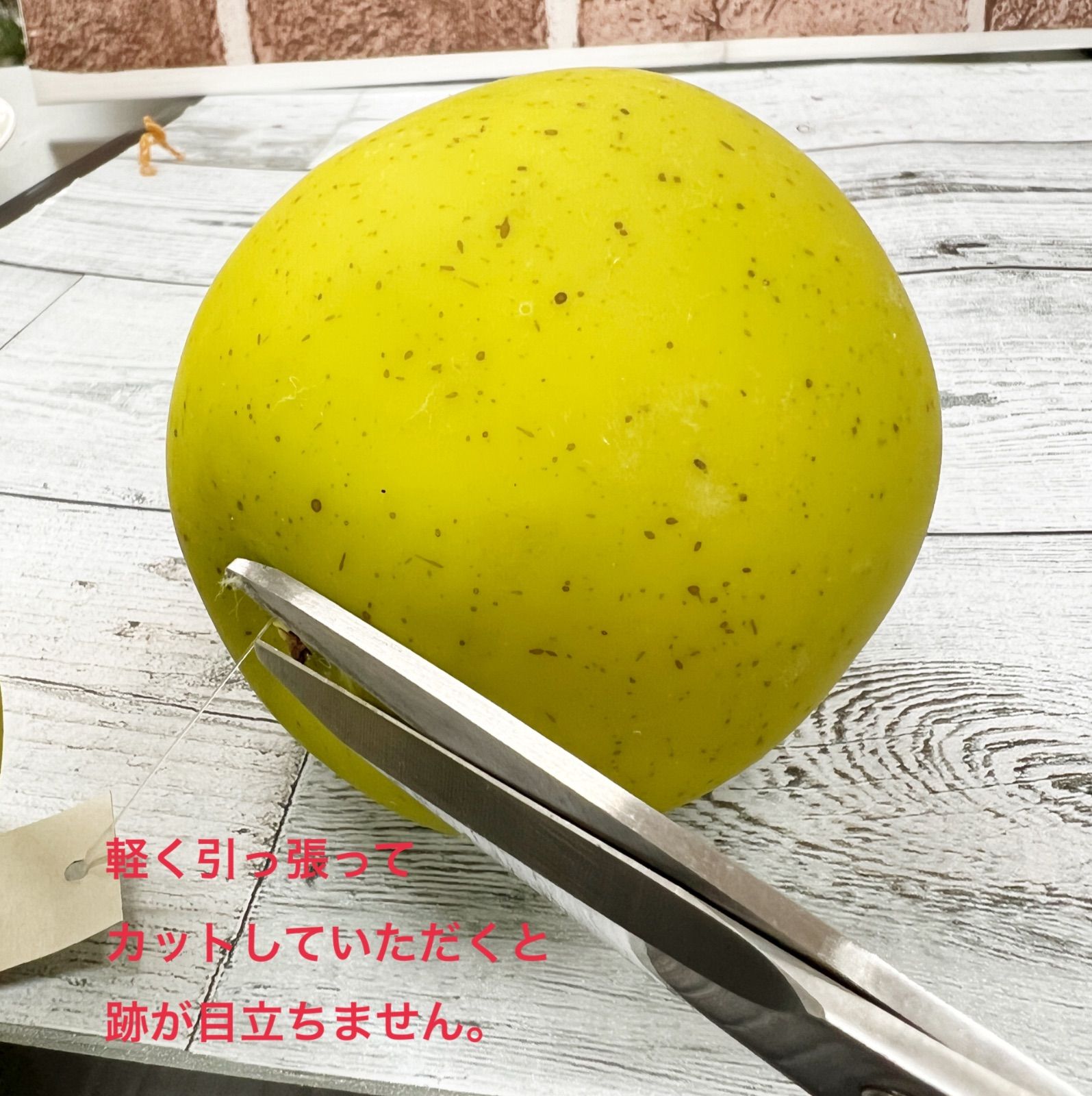 フェイク 青リンゴ 6個セット グリーンアップル 花材 アレンジ 材料 