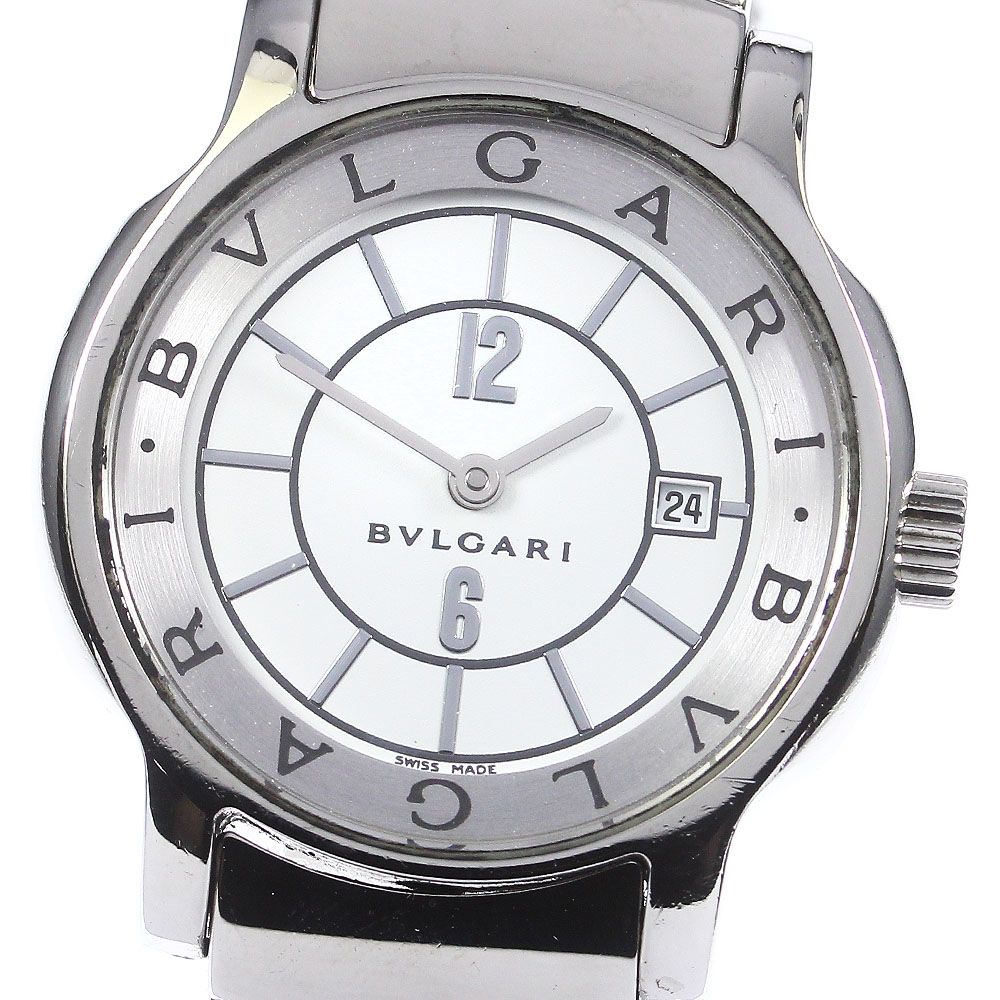 ブルガリ BVLGARI ST29S ソロテンポ デイト クォーツ レディース _755394