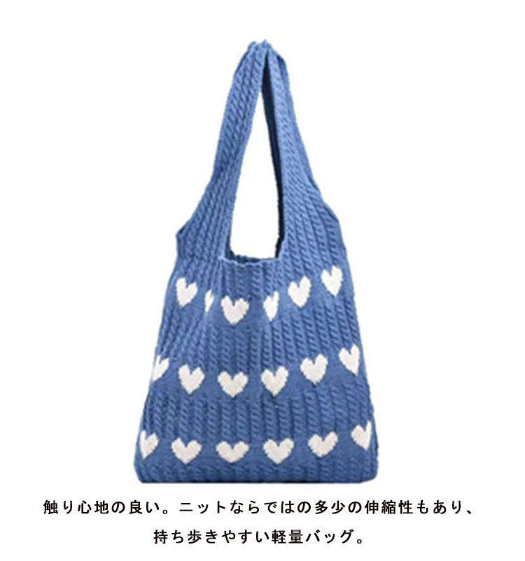 編みニット トートバッグ ショルダーエコバッグ 大容量 収納力 楽天市場】【マラソン☆全品10％OFF】バッグ ショルダーバッグ