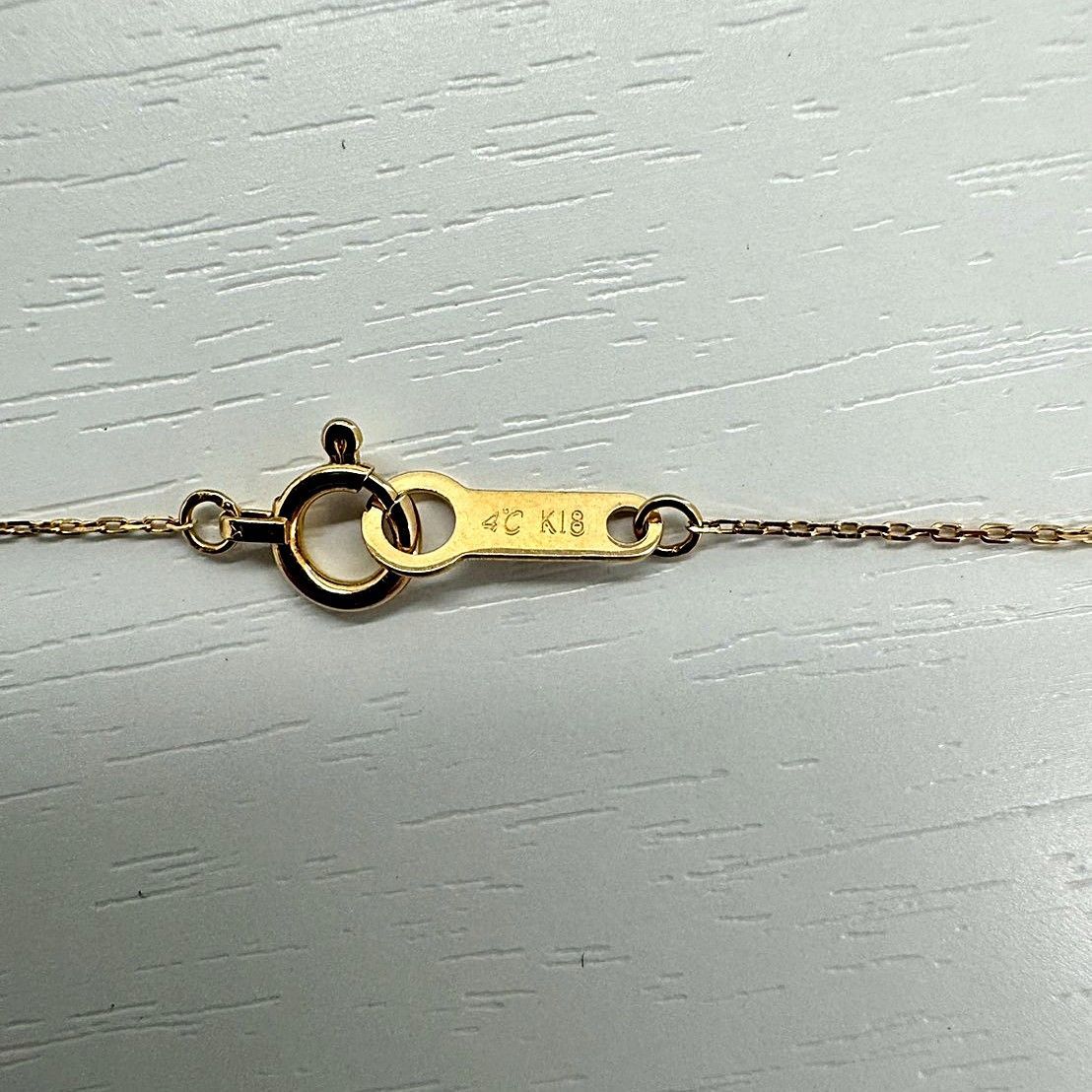 4℃(ヨンドシー)ダイヤモンド0.9ctK18イエローゴールド(YG)ネックレス 4℃(ヨンドシー)ダイヤモンド0.9ctK18イエローゴールド(YG)ネックレス