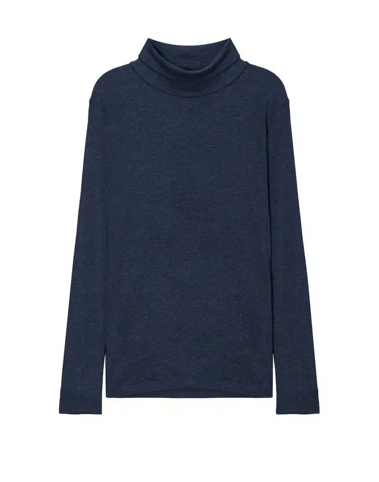 HAZZYS ウール混 長袖Tシャツ ダークブルー 85 90