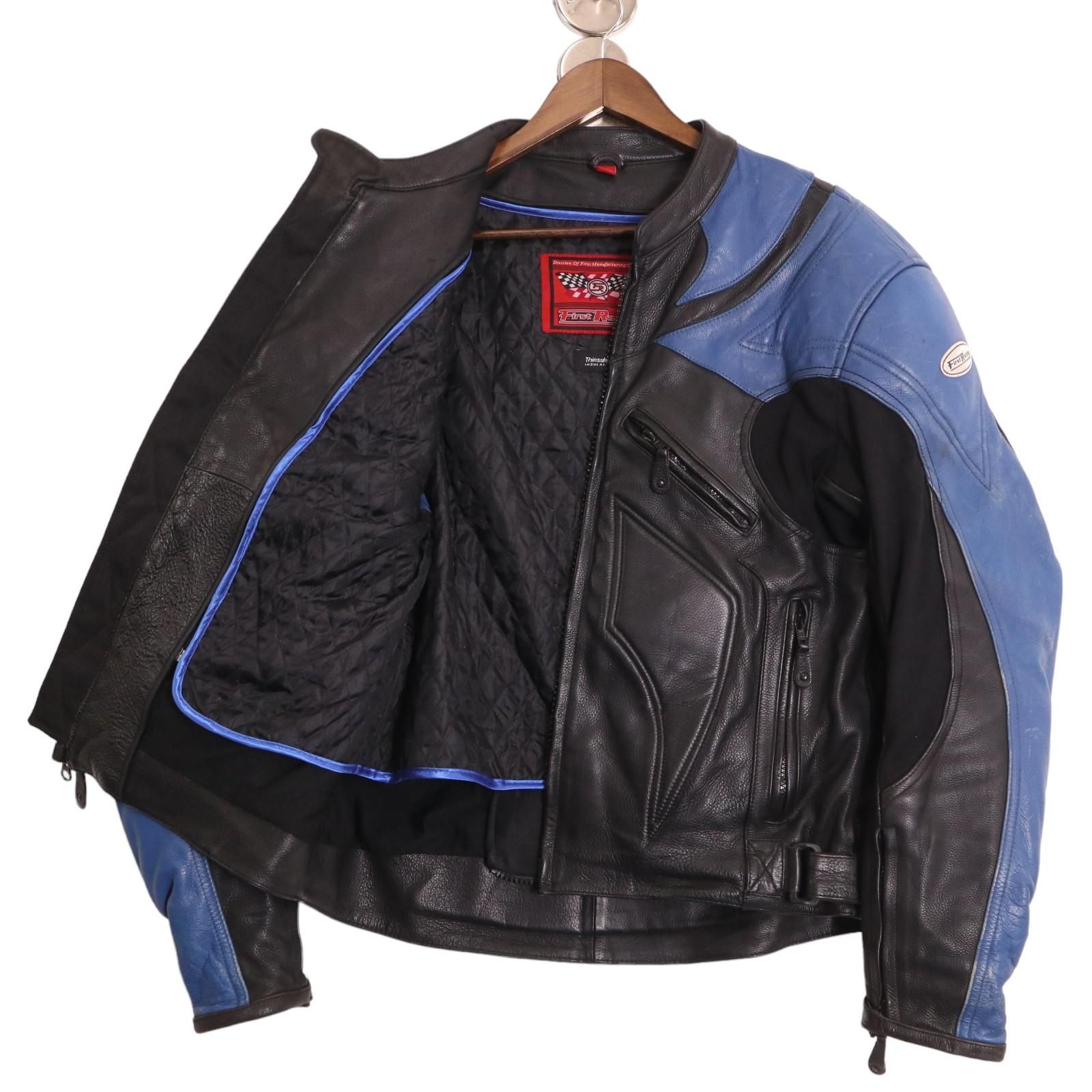 FIRST RACING Thinsulate シンサレート レザー レーシングジャケット