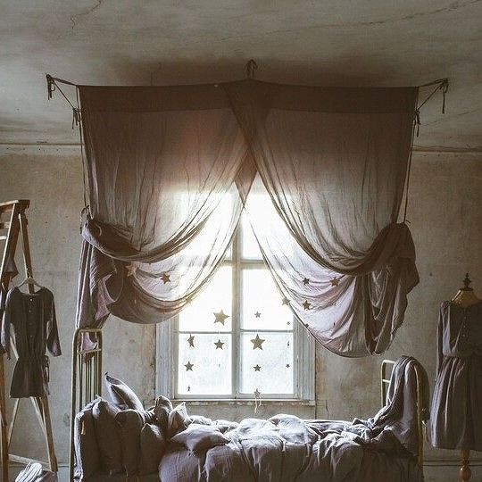 ヌメロ74 ベッドドレープ 天蓋 パウダー ダブルベッドサイズ キャノピー Numero74 Bed Drape Powder