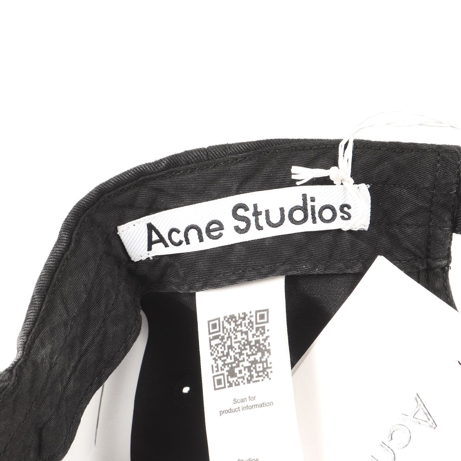 Acne Studios アクネ ロゴ キャップ　25ss 新品】ACNE STUDIOS アクネ ストゥディオズ キャップ ブラック