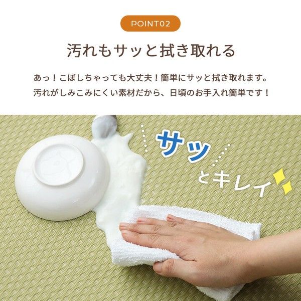 洗える ござ 日本製 国産 カーペット リバーシブル 丈夫 除菌スプレー