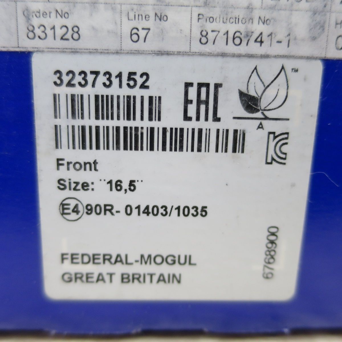 送料無料] 未使用☆VOLVO 純正 前後 ブレーキ パッド 32373166