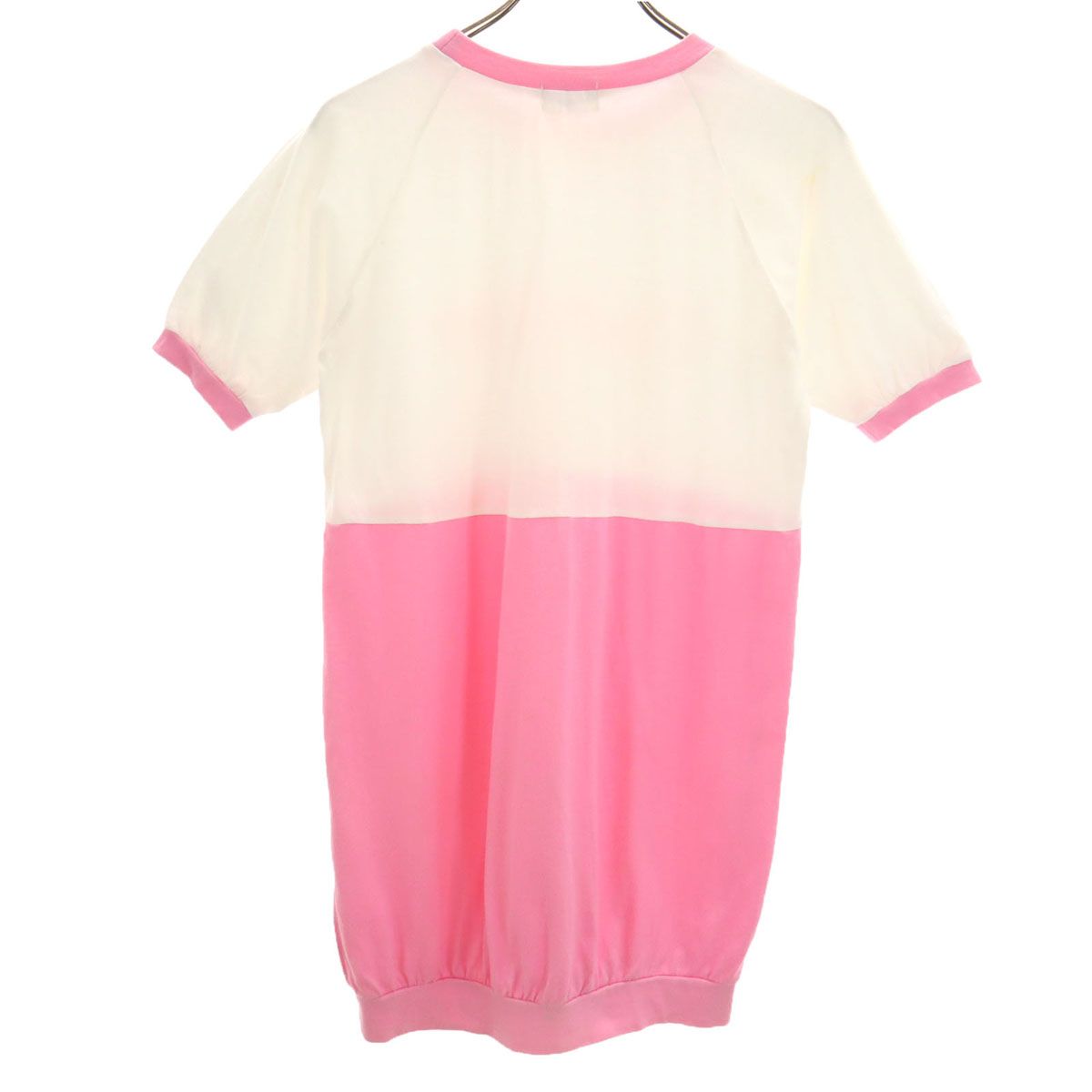 courreges クレージュ 半袖 チュニック Tシャツ M ピンク レディース 