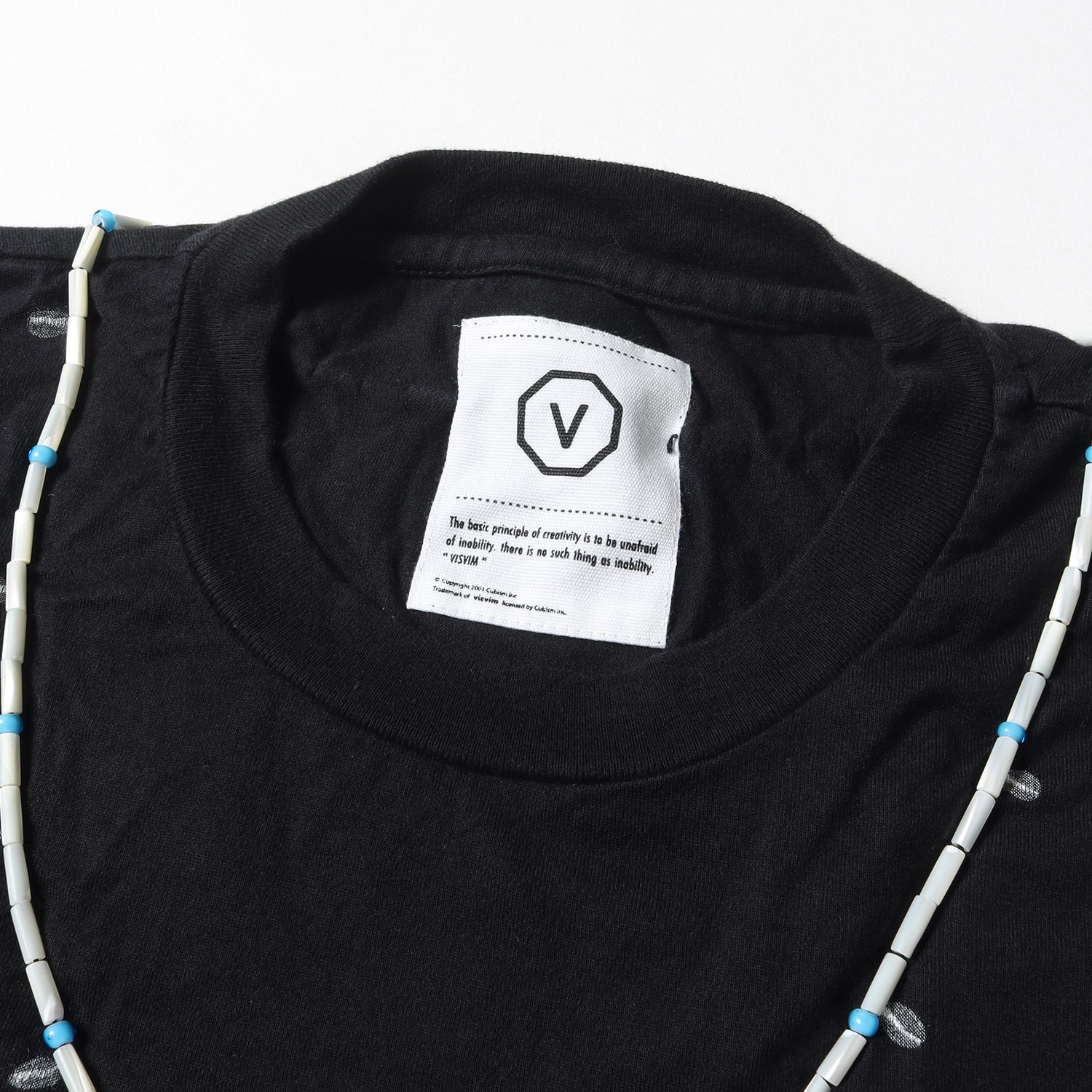 visvim ビズビム Tシャツ サイズ:M 00s ビーズネックレス クルーネック 