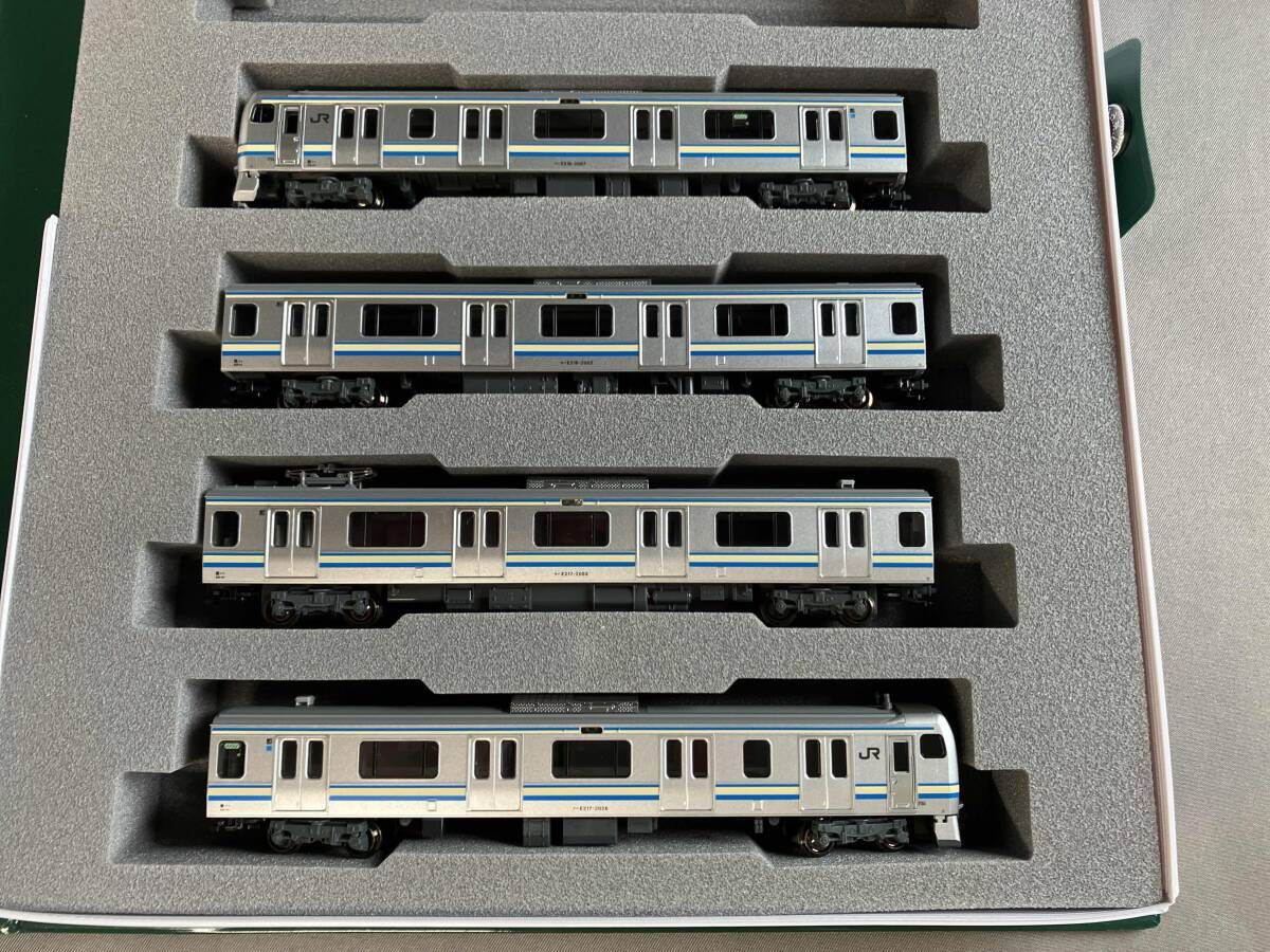 動作 済 Ｎゲージ KATO 10-846 E217系電車 横須賀線 総武線 新色 4両付属編成セット カトー
