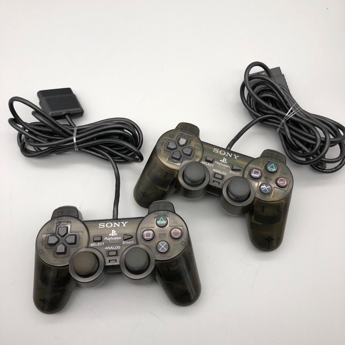 動作確認済】PS2 コントローラー ゼンブラック ２個セット