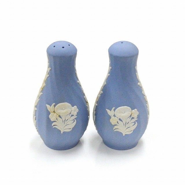 希少 ウェッジウッド ジャスパー ソルト&ペッパー ボトルセット ウェッジウッド(WEDGWOOD) ジャスパー ブルー ソルト＆ペッパー