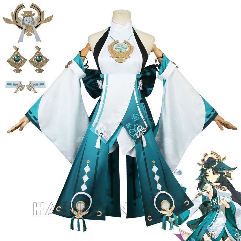 原神 ???|八重神子 コスプレ衣装 原神 げんしん ヒロイン Xiao コスプレ衣装 コスチューム ハロウィン クリスマス 制服 大人 子供 cosplay イベント