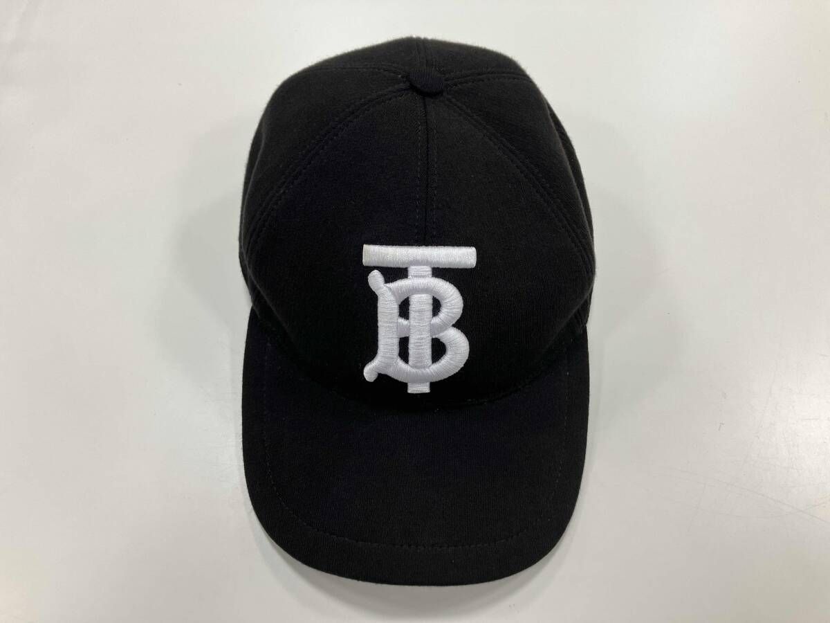 Burberry バーバリー キャップ ノバチェック ベースボールキャップ 8010946 TB立体刺繍 コットン ブラック