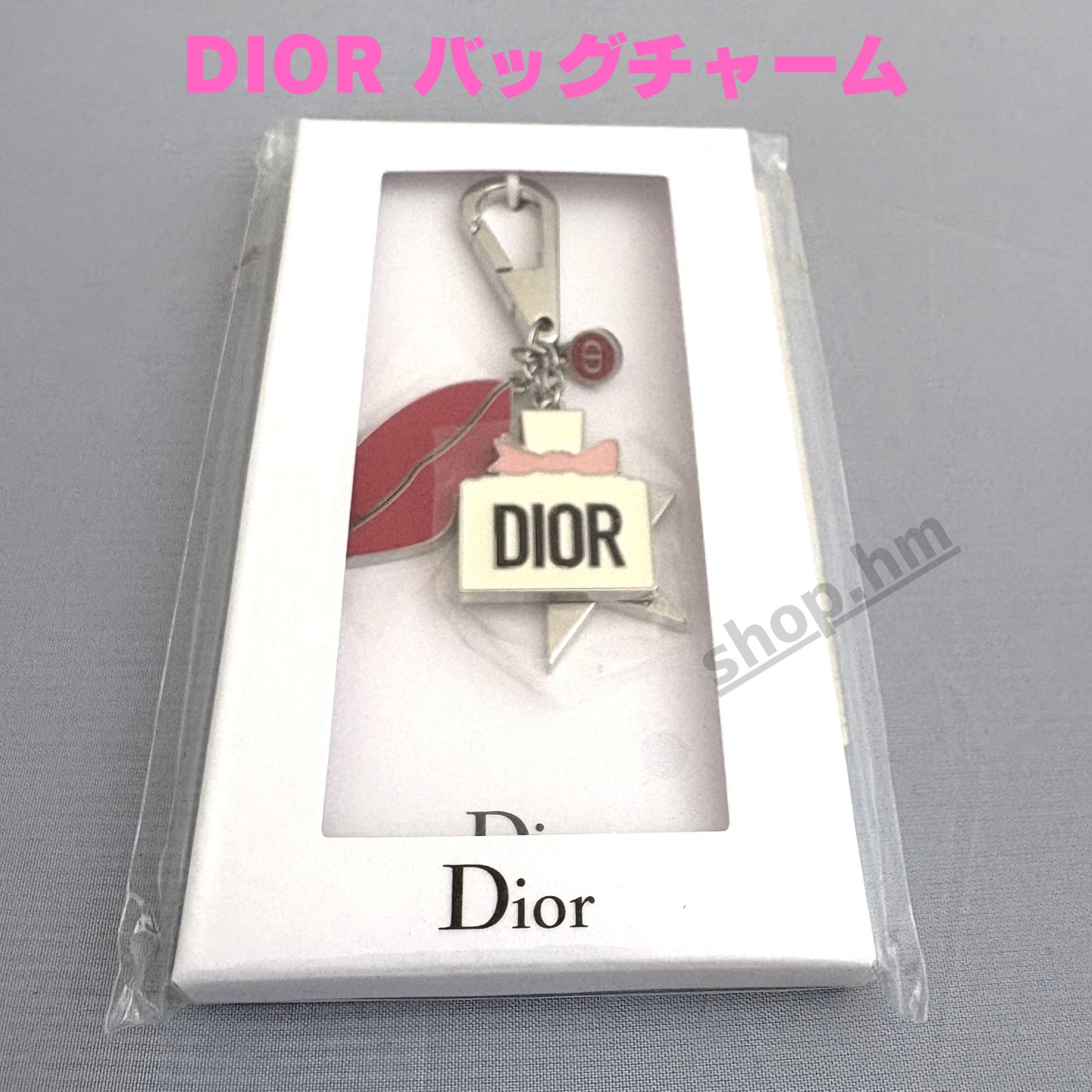 Dior ディオール バックチャーム オーナメント レザー キーホルダー 未使用 Dior ディオール バックチャーム オーナメント レザー