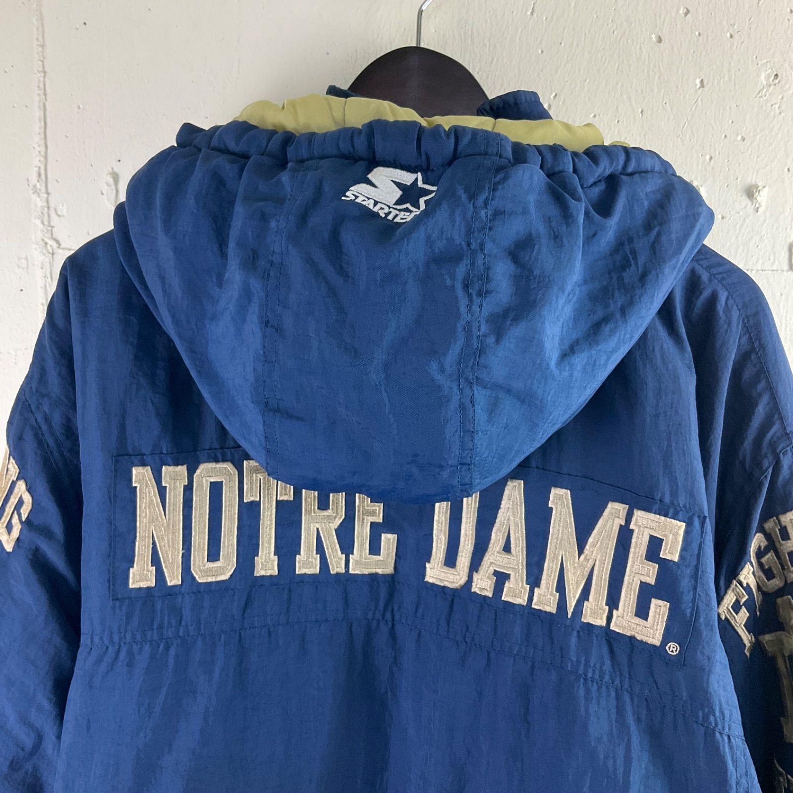 90年代 90s スターター starter ノートルダム大学 カレッジチーム 刺繍 