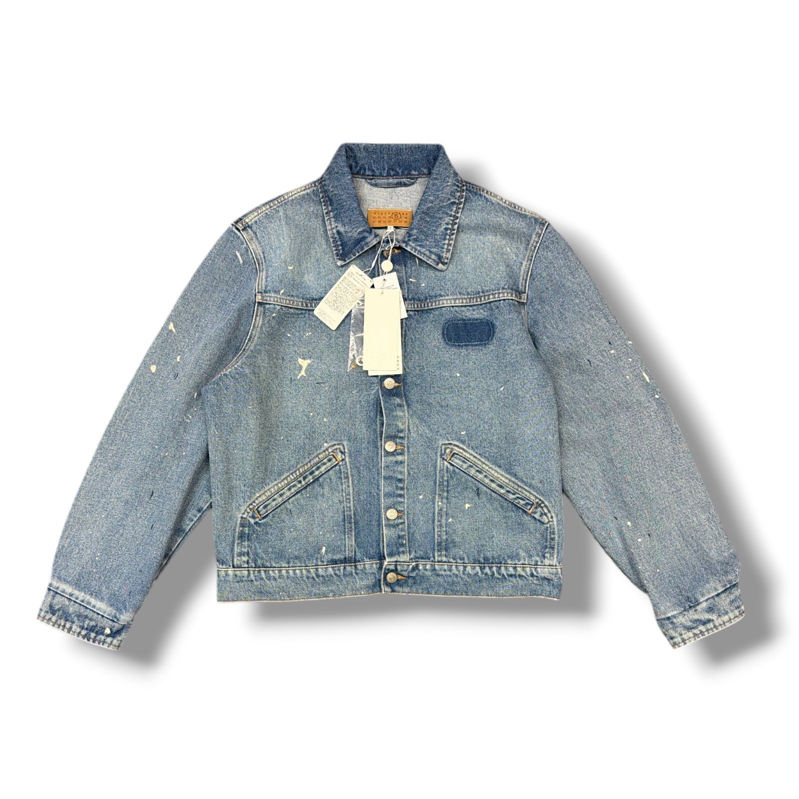 コ*パ様 未使用品　メゾンマルジェラ　mm6 デニムジャケット　サイズ42.46 2025年最新】MM6 Maison Margiela レディース Gジャン・デニム