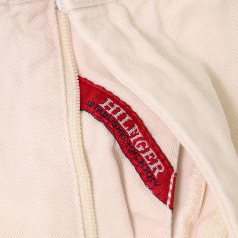 TOMMY HILFIGER カーゴショーツ ショートパンツ 古着 メンズW42インチ オフホワイト系 pc-0072