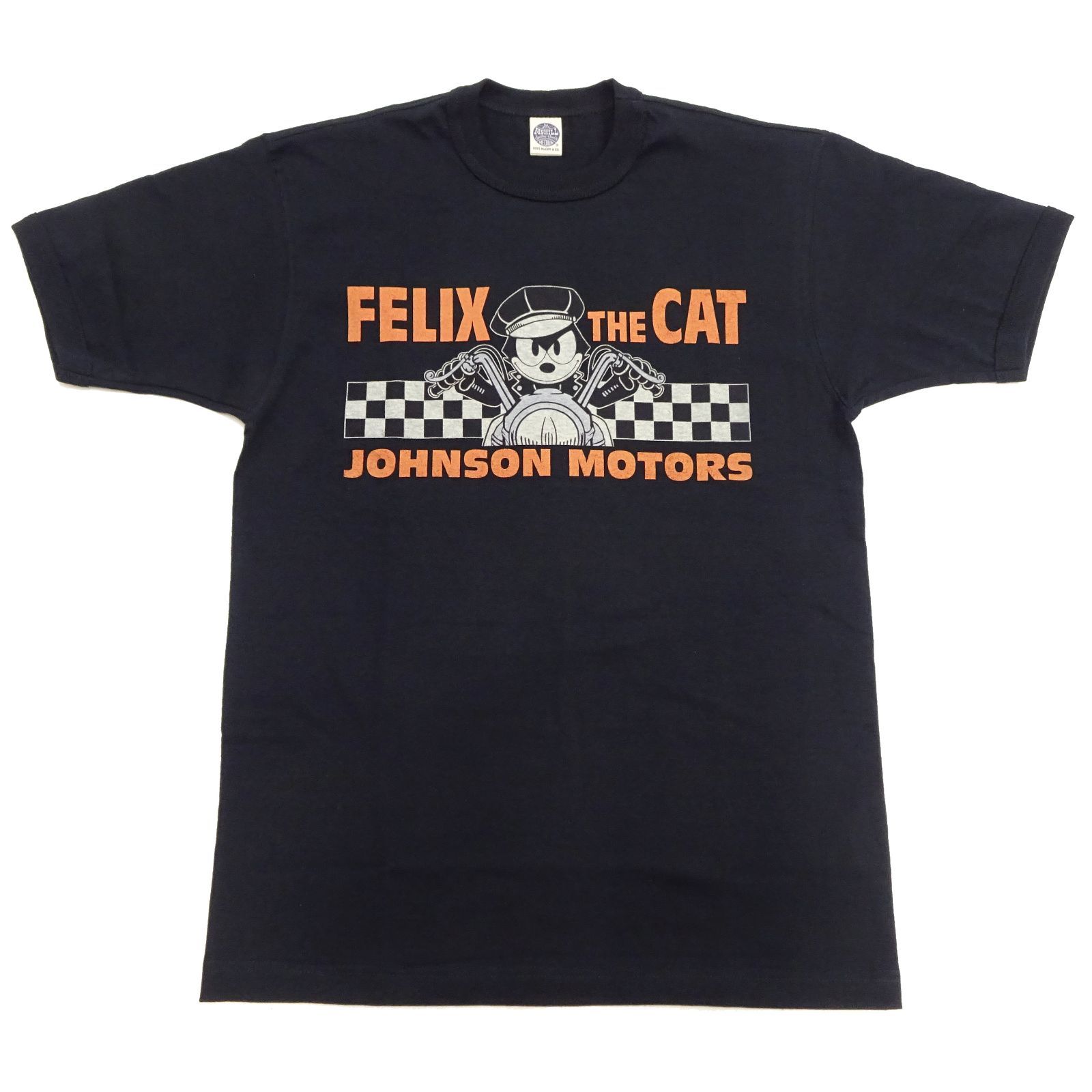 TMC2438 トイズマッコイ フィリックス Tシャツ Toys McCoy JOHNSON MOTORS ジョンソンモータース FELIX THE CAT 半袖Tシャツ ブラック 新品 アメカジショップ