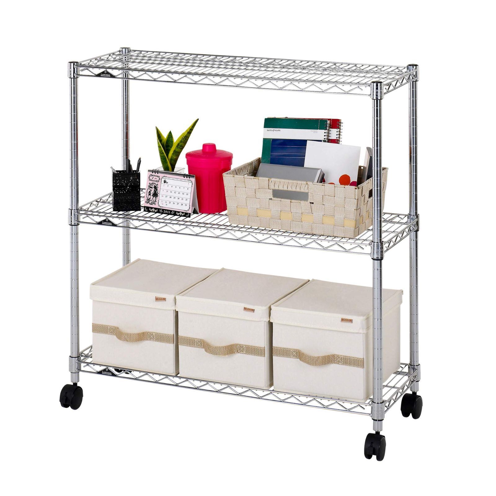 ばら売り ドウシシャ ルミナス レギュラー ラック スチールラック 収納棚 幅90 3段 サビに強い 防錆加工 業務用 耐荷重250kg 棚板1枚あたり キャスター付き 豊富なカスタムパーツ ポール径25mm 幅91.5×奥行35.5×高さ95.5cm ブーツ