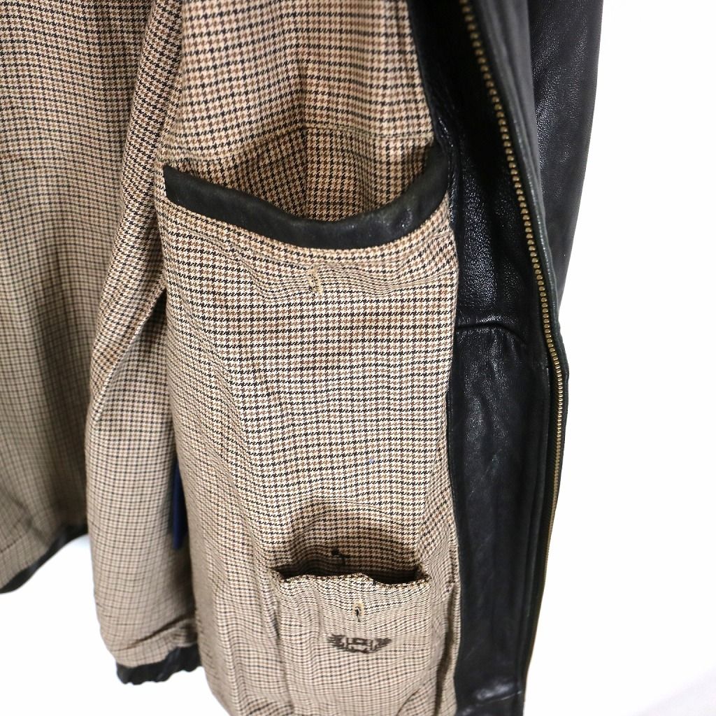 CHAPS チャップス レザージャケット 大きいサイズ アメカジ 裏地  