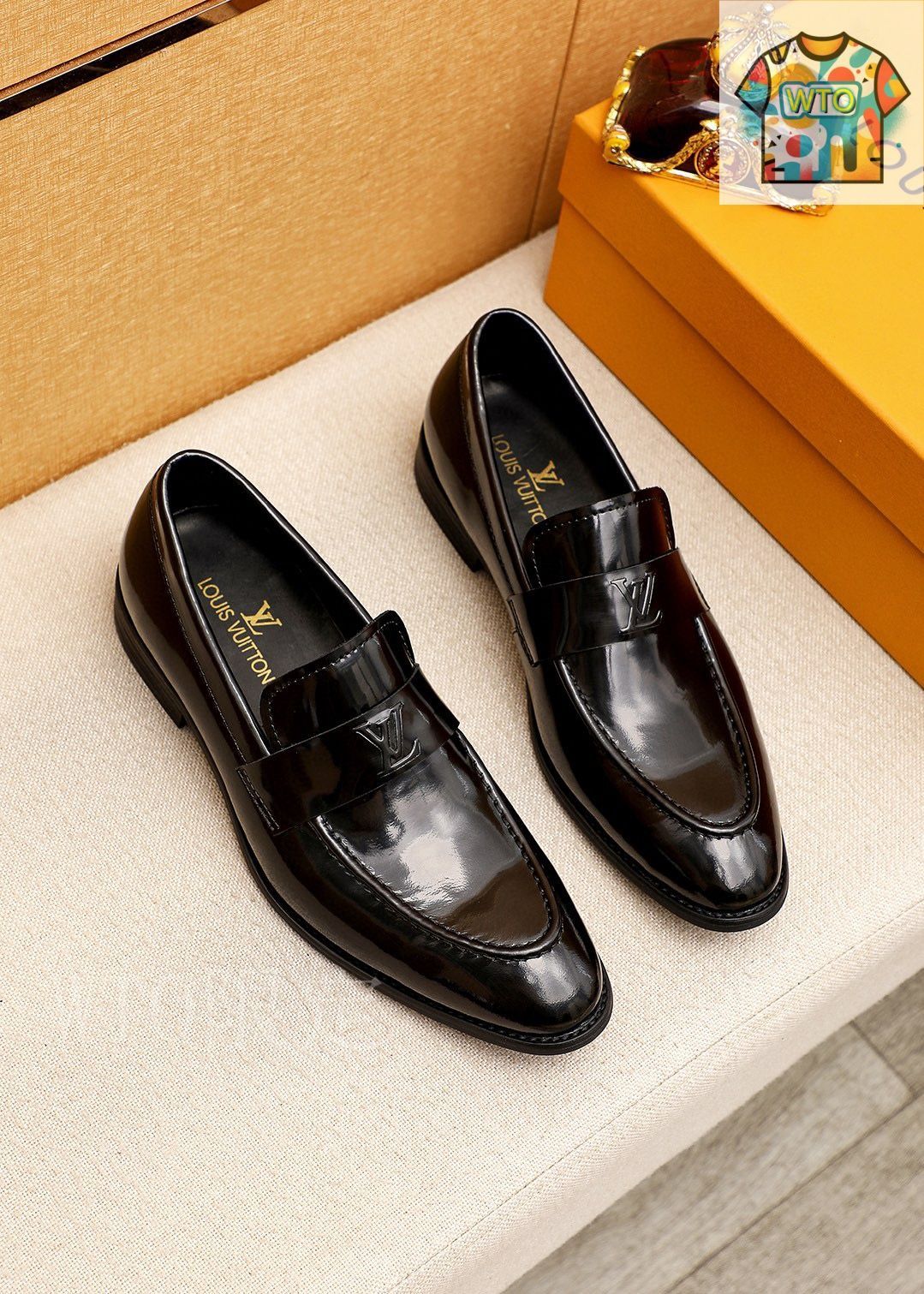 LOUIS VUITTON カジュアルシューズ LOUIS VUITTON ルイ・ヴィトン カジュアルレザーシューズ17-1