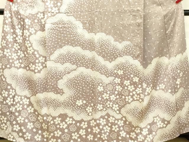 平和屋着物○訪問着 総絞り 舞花文 正絹 逸品 DAAR4292tw - メルカリ 