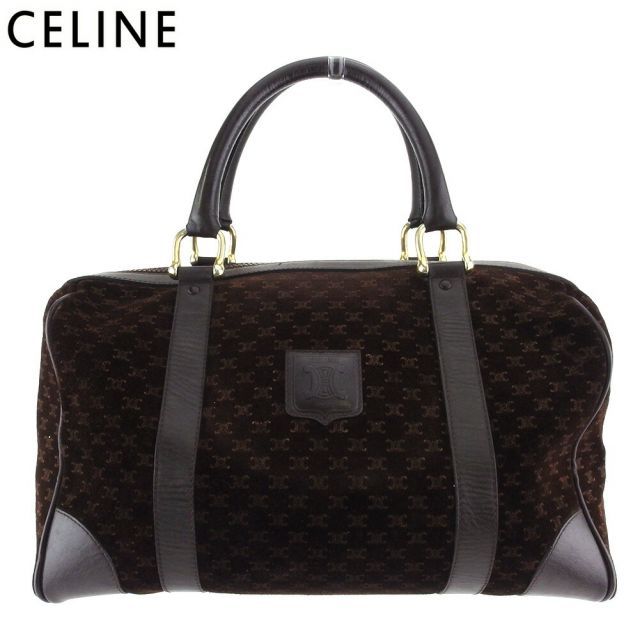CELINE セリーヌ マカダム柄 ミニボストンバッグ ファスナー交換済 美品 CELINE セリーヌ マカダム柄 ボストンバッグ ファスナーと内側リペア