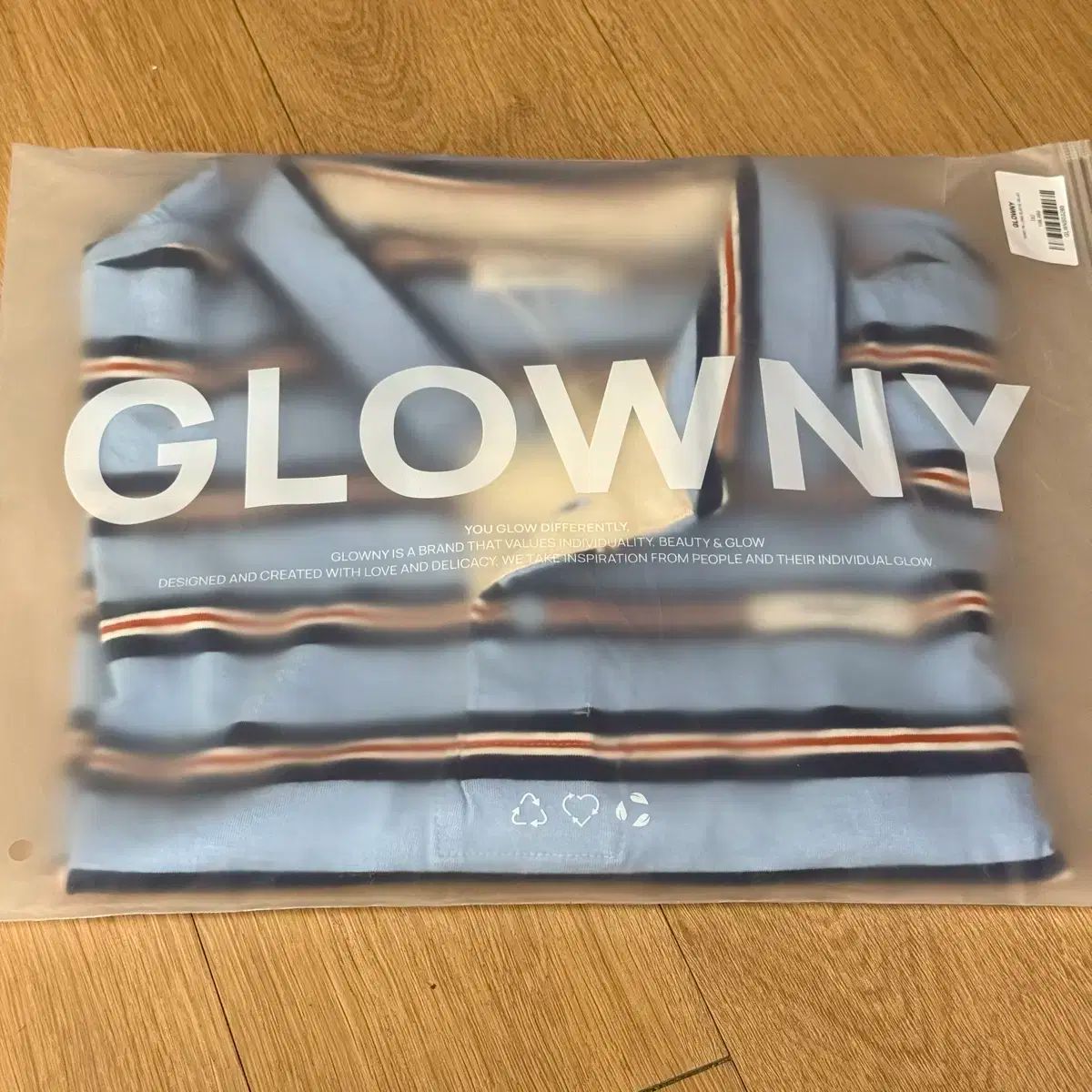 GLOWNY(グロウニー) フレンチテリー pk 長袖 青 S 新商品 GLOWNY(グロウニー) glowny フレンチテリー pk 長袖 青 S