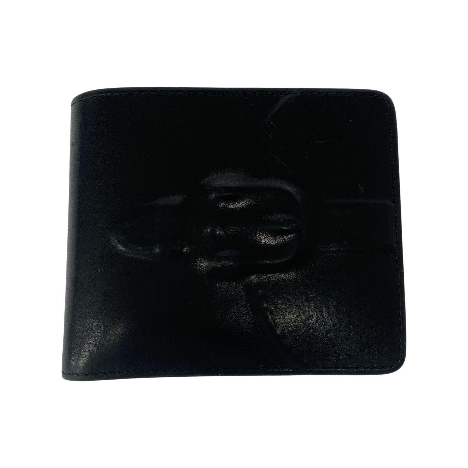 炙り出し二つ折り 財布 - インビジブルウオレット - BLACK MIHARA